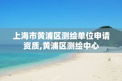 上海市黄浦区测绘单位申请资质,黄浦区测绘中心