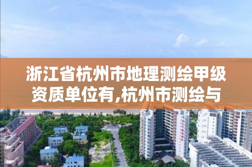 浙江省杭州市地理测绘甲级资质单位有,杭州市测绘与地理信息行业协会