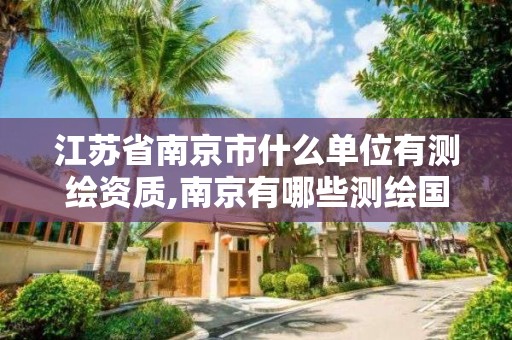 江苏省南京市什么单位有测绘资质,南京有哪些测绘国企单位