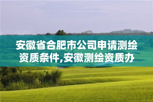 安徽省合肥市公司申请测绘资质条件,安徽测绘资质办理。