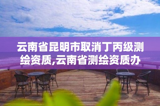 云南省昆明市取消丁丙级测绘资质,云南省测绘资质办理