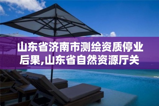 山东省济南市测绘资质停业后果,山东省自然资源厅关于延长测绘资质证书有效期的公告