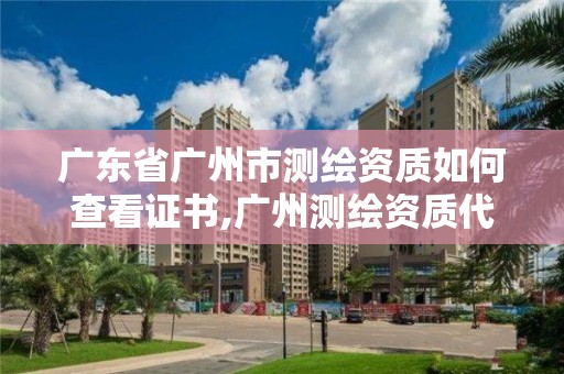 广东省广州市测绘资质如何查看证书,广州测绘资质代办