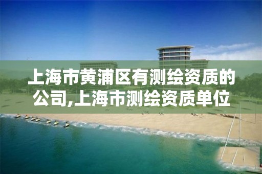 上海市黄浦区有测绘资质的公司,上海市测绘资质单位名单