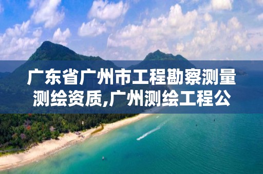 广东省广州市工程勘察测量测绘资质,广州测绘工程公司