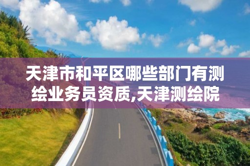 天津市和平区哪些部门有测绘业务员资质,天津测绘院的工资水平。