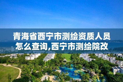 青海省西宁市测绘资质人员怎么查询,西宁市测绘院改企业