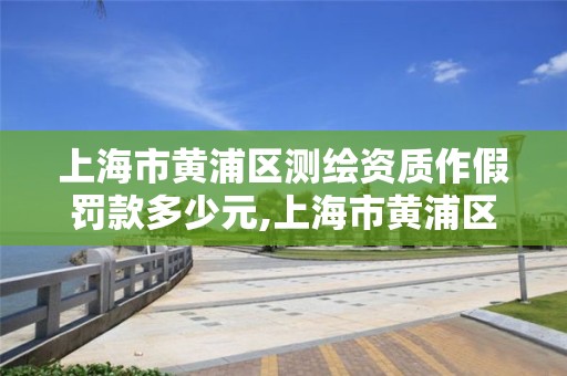 上海市黄浦区测绘资质作假罚款多少元,上海市黄浦区测绘资质作假罚款多少元钱。