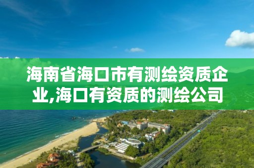 海南省海口市有测绘资质企业,海口有资质的测绘公司