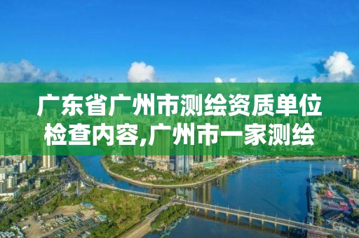 广东省广州市测绘资质单位检查内容,广州市一家测绘资质单位