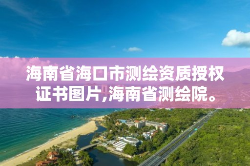 海南省海口市测绘资质授权证书图片,海南省测绘院。