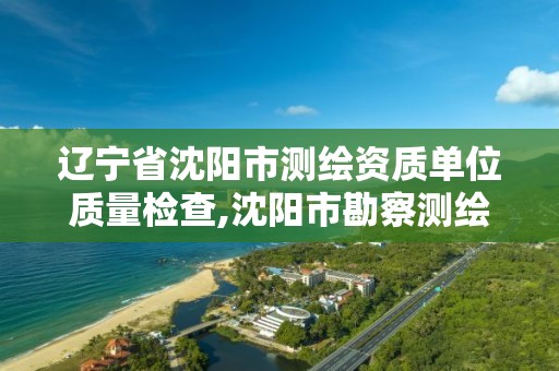 辽宁省沈阳市测绘资质单位质量检查,沈阳市勘察测绘。