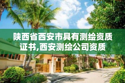 陕西省西安市具有测绘资质证书,西安测绘公司资质