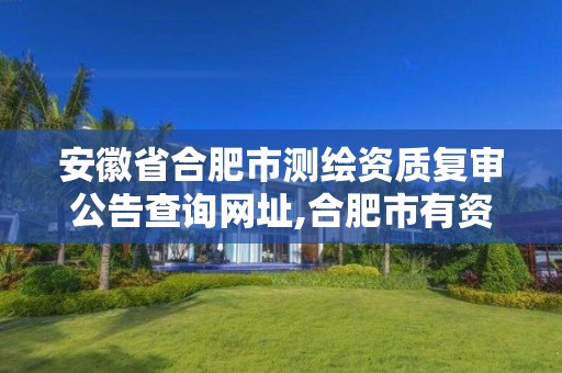 安徽省合肥市测绘资质复审公告查询网址,合肥市有资质的测绘公司