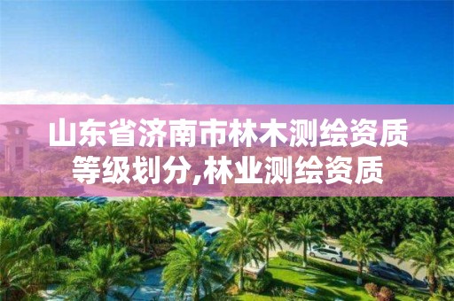 山东省济南市林木测绘资质等级划分,林业测绘资质