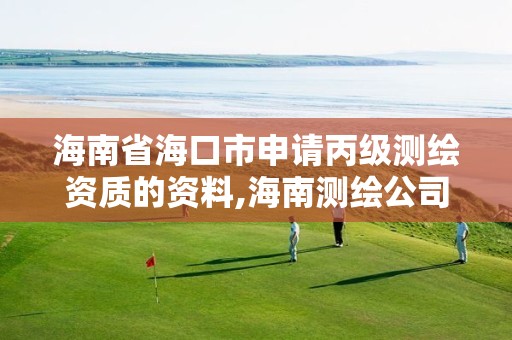 海南省海口市申请丙级测绘资质的资料,海南测绘公司有多少家