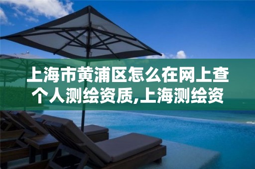 上海市黄浦区怎么在网上查个人测绘资质,上海测绘资质申请。