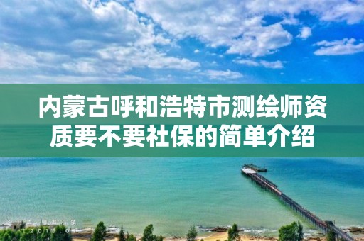 内蒙古呼和浩特市测绘师资质要不要社保的简单介绍