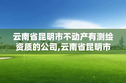 云南省昆明市不动产有测绘资质的公司,云南省昆明市不动产有测绘资质的公司有几家。