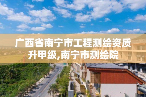 广西省南宁市工程测绘资质升甲级,南宁市测绘院