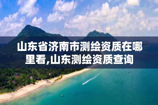 山东省济南市测绘资质在哪里看,山东测绘资质查询