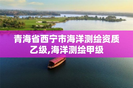 青海省西宁市海洋测绘资质乙级,海洋测绘甲级