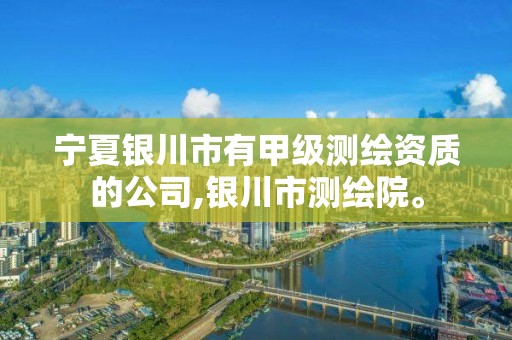 宁夏银川市有甲级测绘资质的公司,银川市测绘院。