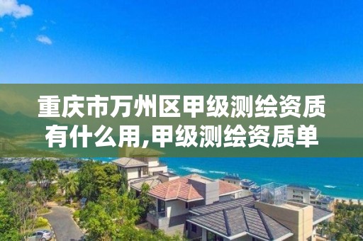 重庆市万州区甲级测绘资质有什么用,甲级测绘资质单位名录。