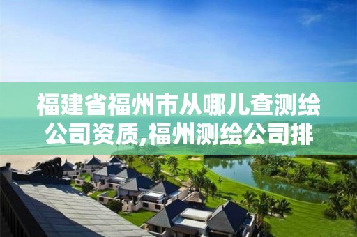 福建省福州市从哪儿查测绘公司资质,福州测绘公司排名