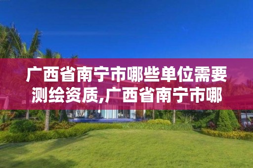 广西省南宁市哪些单位需要测绘资质,广西省南宁市哪些单位需要测绘资质的