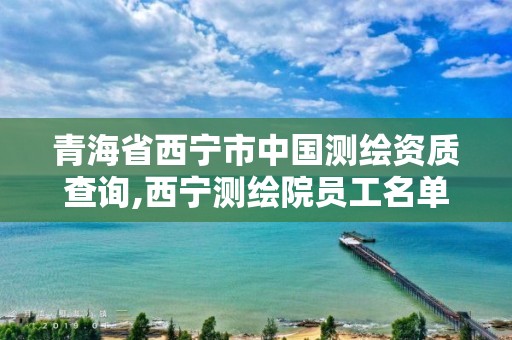 青海省西宁市中国测绘资质查询,西宁测绘院员工名单