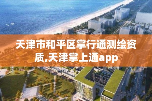 天津市和平区掌行通测绘资质,天津掌上通app