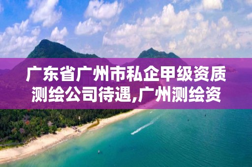 广东省广州市私企甲级资质测绘公司待遇,广州测绘资质代办。