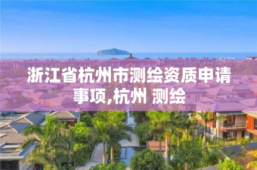 浙江省杭州市测绘资质申请事项,杭州 测绘