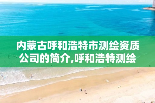 内蒙古呼和浩特市测绘资质公司的简介,呼和浩特测绘院