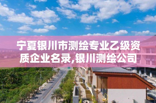 宁夏银川市测绘专业乙级资质企业名录,银川测绘公司招聘信息。