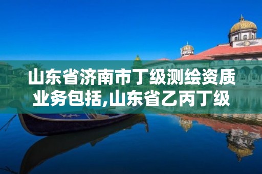 山东省济南市丁级测绘资质业务包括,山东省乙丙丁级测绘资质专业标准