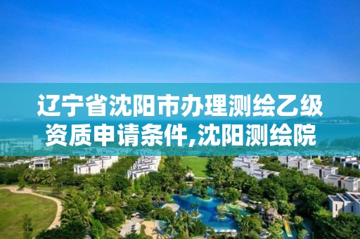 辽宁省沈阳市办理测绘乙级资质申请条件,沈阳测绘院电话