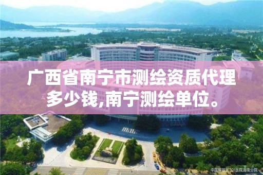 广西省南宁市测绘资质代理多少钱,南宁测绘单位。