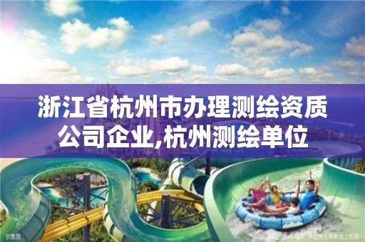 浙江省杭州市办理测绘资质公司企业,杭州测绘单位