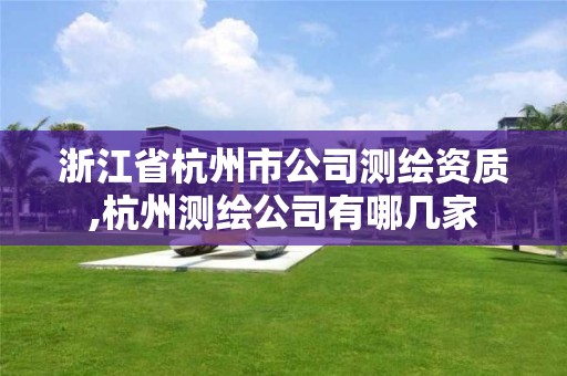 浙江省杭州市公司测绘资质,杭州测绘公司有哪几家