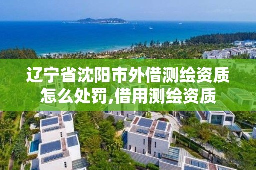 辽宁省沈阳市外借测绘资质怎么处罚,借用测绘资质