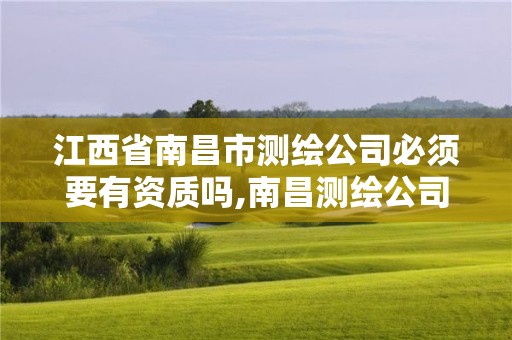 江西省南昌市测绘公司必须要有资质吗,南昌测绘公司有哪些。