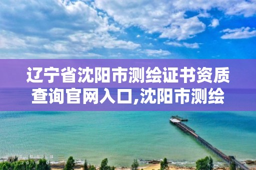 辽宁省沈阳市测绘证书资质查询官网入口,沈阳市测绘院是什么单位。