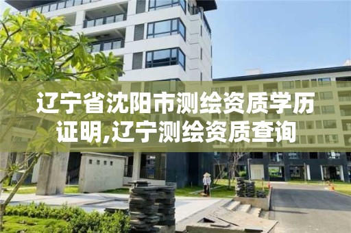 辽宁省沈阳市测绘资质学历证明,辽宁测绘资质查询