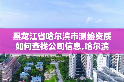 黑龙江省哈尔滨市测绘资质如何查找公司信息,哈尔滨测绘院地址。