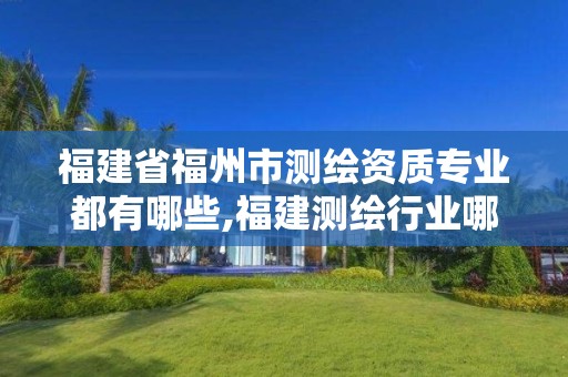 福建省福州市测绘资质专业都有哪些,福建测绘行业哪个待遇最好