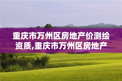 重庆市万州区房地产价测绘资质,重庆市万州区房地产价测绘资质公示