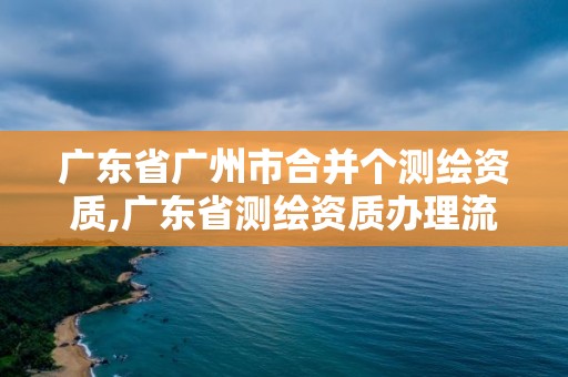 广东省广州市合并个测绘资质,广东省测绘资质办理流程