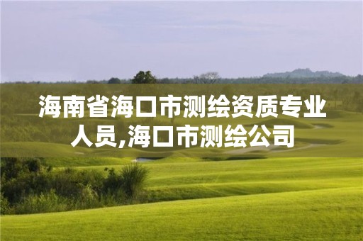 海南省海口市测绘资质专业人员,海口市测绘公司